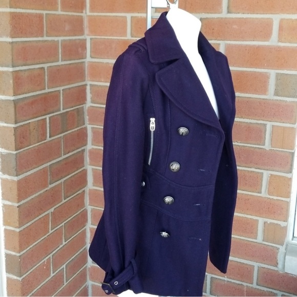 Navy Blue/Purple Miss Sixty Peacoat Perfect Condition - Picture 4 of 7